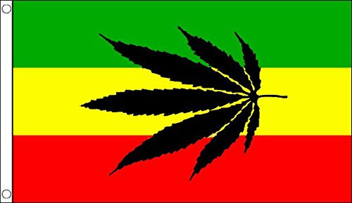 Flagge Cannabis Reggae 152 x 91 cm
