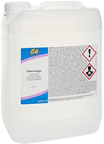 Silberreiniger (5000 ml) – angelaufenes Silber effektiv reinigen – Silberbad, Silberpolitur, Silver Clean