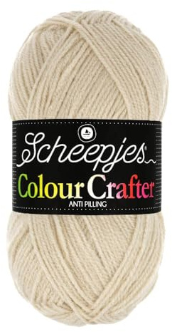 Scheepjes Colour Crafter 100g Yarn Ball | Acrylic DK Double Knit Wool | Soft & Anti-Pilling for Knitting, Crochet, Blankets & Amigurumi (1218 Zandvoort)