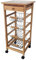 Carrito Verdulero Frutero Cocina 4 cestas y Cajon cubertero 37x37x85cm con Ruedas