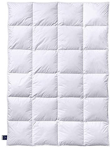 Billerbeck Bettdecke Almira® – 200 x 200 cm – warme Winterdecke – Daunendecke mit Gänsedaunen und -Federn, 90% Daune, 10% Federn – Wärmestufe Warm