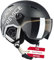 Black Crevice Skihelm Vail mit Visier, matt schwarz Carbon/weiß, L (58-61 cm)…