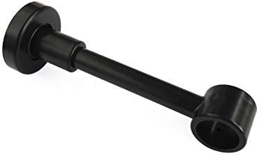 Wandhalterung für Gardinenstangen, Träger für Vorhangstangen, für Stangen Ø 28 mm (schwarz)