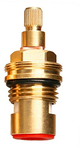 28 Spline 1/4 Turn Tap Cartridge SP3561 53mm 1/2 BSP Clockwise Hot | Brass Body, Ceramic Disc, Fits Frank Olympus Eiger, Alba, Basel Taps - 3547R 2552R S1022 F1427R