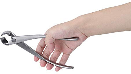 180mm Bonsai Tool Kit, Edelstahl Knopf Cutter Kugelschere Bonsai Concave Branch Cutter Gartengeräte