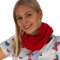 DOLCE ABBRACCIO by RiemTEX Loop Schal Damen Schlauchschal mit Geheimfach Kuscheliger Loopschal aus Jersey Halstuch in Uni Farben (Rot)