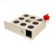 Pfotenolymp® interaktives Katzenspielzeug Box/Holzspielzeug mit Stab - Spielzeug/Fummelbox aus Sperrholz - Maulwurfspiel/Fangspiel/Jagdspiel für alle Katzen