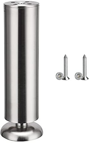 Qrity 4 x Möbelfüße Schrank Beine Küche Füße Arbeitsplatte/Einheit/Frühstück Bar/Schreibtisch Tischbeine Möbel Beine - Gummimatte - Sicher & leise 180MM
