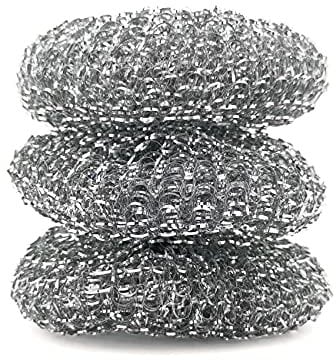 IDEA HOME-3 Stück Stahlschwämme Metalltopfreiniger Stahlschwamm Edelstahltopfreiniger, Mehrfarben