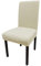 Leeyunbee Universal Stretch Stuhlhussen 6er Set, Abnehmbarer Waschbarer Jacquard Spandex Stuhlbezug, Elastische Moderne Beschützer Stuhlüberzüge für Esszimmer Hochzeit Partys Bankett Deko (Beige)