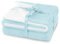 AmeliaHome Kuscheldecke 70x150 cm zarte Steppung Sherpa Lammfelloptik Wohndecke Shleepy Hellblau