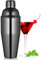 Etens Black Cocktail Shaker, Gunmetal 24 oz Martini Shaker Bar Shaker with Built in Strainer for Bartending - Stainless Steel 700ml Bartender Shaker Metal Margarita Mixer for Mixed Drinks