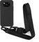 2NDSPRlNG Funda con Cuerda Compatible con Xiaomi Poco X3 NFC/X3 Pro,Colgante Collar Correa de Cuello Cadena Cordón Silicona Suave Case,Negro