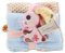 NICI Set Hase Hopsali: 2X weiches Mulltuch 60x60 cm + 1x Flauschiger Baby-Greifling 10 cm Schmusetücher & Baby-Kuscheltier ab 0+ Monaten Schnuffeltuch/Schmusetier für Mädchen & Jungen, 48047