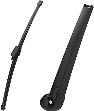 QWORK® Scheibenwischer Hinten Ersatz, Hinterer Wischerblatt Wischerarm Geeignet für Golf MK5 2003-2009