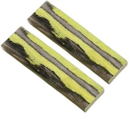 Aibote 1 Pair Color Wood Knife Handles Material Slabs Scales Handle Parts Grips Knives Custom DIY Tool for Knife Making Blank Blades (150x40x10mm)