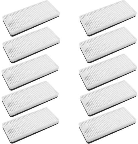10 Stück Filter Ersatzteile Staubfilter Hepa Filter Zubehör für Tesvor X500 Tesvor X500 Pro Tesvor S6 Tesvor M1 Saugroboter