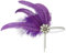 IYOU 1920er Jahre Feder Flapper Kopfschmuck lila Kristall Gatsby Haarband Abschlussball Hochzeit Haarschmuck für Damen