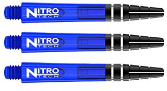 RED DRAGON Nitrotech Intermediate Dart-Stiele Blau - 3 Sets pro Packung (insgesamt 9 Stiele)