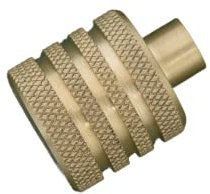 Solid Brass Knurled Pull Handles & Knobs | Kitchen Handles | Bedroom Furniture - Satin Brass Cabinet pulls (Cabinet Knob 23mm)