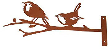UNUS Baumstecker Rost Zwei Vögel auf einem AST