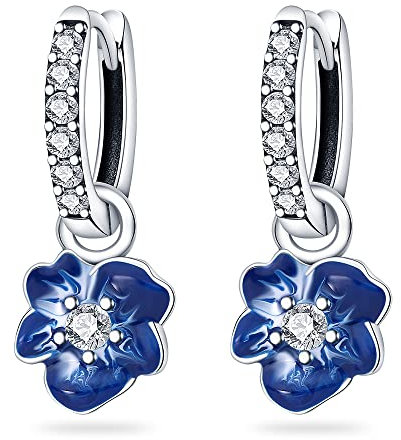 KUNSIR Silber Ohrringe für Damen Ohrringe, 1 Paar 925 Sterling Silber Ohrstecker Hypoallergen für Frauen und Mädchen EAR1