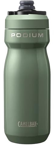 CAMELBAK Podium Ins Steel isolierte Edelstahl-Trinkflasche | 530 ML | passt in alle Standard-Flaschenhalter | Moss