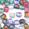 Stiesy 100 cuentas de cristal de Murano de gato de color aleatorio para mascotas, cuentas transparentes hechas a mano para manualidades, fabricación de joyas