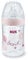 NUK Nature Sense Babyflasche, Silikon-Trinksauger, BPA-frei, Gr.M, 260ml, rosa Limited Beach Edition
