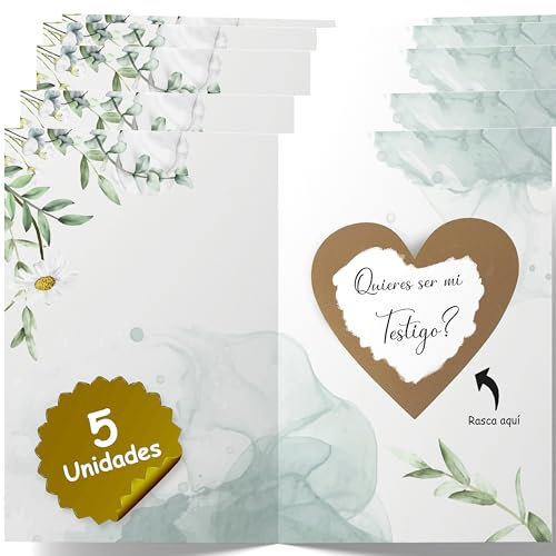 Cheerset Quieres ser mi testigo de boda (Testigo 5 un.)