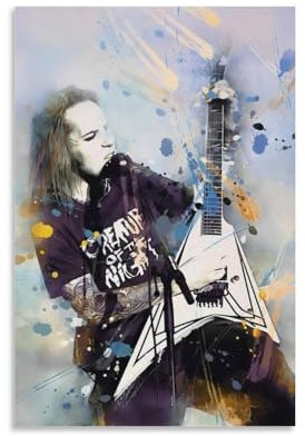 SECOLI Alexi Laiho Kunst-Leinwand-Poster, hochauflösender Druck für Zuhause, Büro, Wandkunst, Deco, 20 x 30 cm