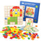 ENIKMOSD Mosaik Holzpuzzle,120PCS Form Holz Kinder Puzzle,Holz Mosaik Spiel,Geometrische Formen Puzzle Bausteine Montessori Spielzeug Lernspielzeug Für Kinder Mädchen und Jungen ab 3 Jahre