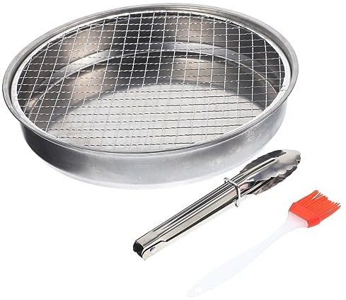 Toddmomy Barbecue Jetable Au Charbon De Bois De 28 Cm Barbecue Portable Cuisinière De Cuisine Extérieure Construction En Acier Inoxydable