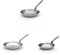 DE BUYER - Lot de 3 Poêle en tôle d'acier Mineral B - 20, 26 et 28 cm- Fabriquées en France, Sans PFAS, Montée Rapide en Température, Inox 18/10, Tous Feux + Four, Finition Poli Brillant