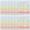 12 Blatt Zahlen Aufkleber 1-100 Number Stickers Zahlenaufkleber Selbstklebende Runde Nummernaufkleber Laser Zahlen zum Aufkleben for Klebepunkte Etiketten Für Büros Schließfächerheim