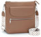 JSDOST Umhängetasche Damen Mittelgroß Handtasche Groß Crossbody Bag Veganes Leder Schultertasche Mit Vielen Fächern Khaki
