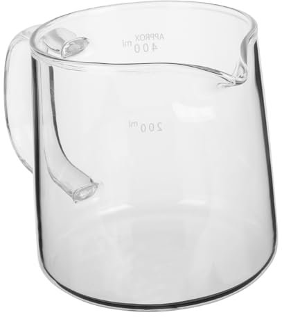 4400ml Jarra Cafetera De Vidrio Hecha a Mano 14.5Cm Para Café FríO Y Caliente Ideal Para Compartir En Casa DiseñO Transparente Y FáCil De Limpiar