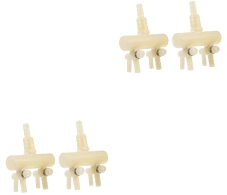Alipis 2 Sätze Aerobic Pump Shunt Aquarium Für Plastik Weiß 2 Stück * 2