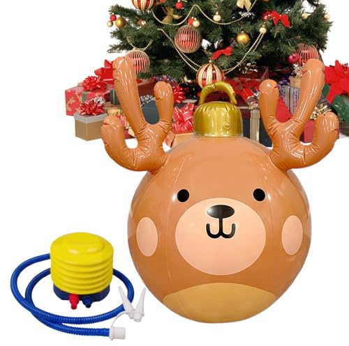 TADAYIM Inflables de Navidad al aire libre, PVC impermeable, decoración gigante de Navidad, bolas inflables para exteriores, jardín, árbol, porche, césped, patio, puerta, ventana, fiesta