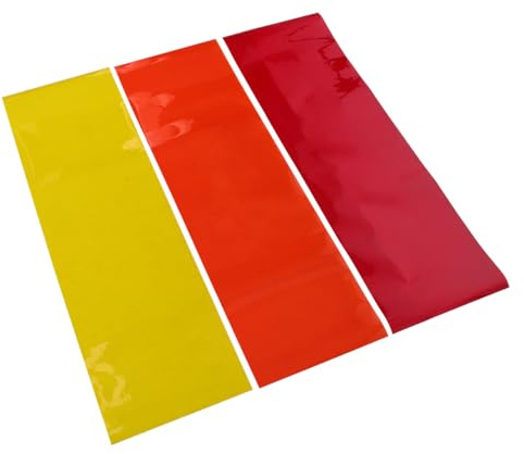 COHEALI 3 Rouleaux Film de Filtre Coloré Vibrant Haute Durabilité en Pet et Sélection de Couleurs Éclatantes pour Photographie et Fenêtres pour Éclairage Studio LED