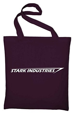 STYLETEX23 Stark Industries Logo Jutebeutel Baumwolltasche, maroon