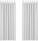 Deconovo Gardinen Verdunkelungsgardinen Vorhänge Verdunkelungsvorhang Thermo Vorhang Blickdicht Schlaufen Fensterdeko, 175x140 cm(HöhexBreite), Silber Grau, 2er Set