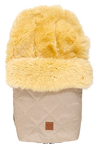 Lammfell Fußsack Nelly Lammfell medizin sand melange