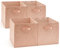 EZOWare 4er-set Aufbewahrungskörben, Behälter, faltbare Würfelboxen aus Stoff für Kinderspielzeug, Kinderzimmer-Organizer, Schrank, Zuhause – 33 x 37 x 33 cm Rosa