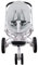 JYOKO KIDS Sitzauflage kompatibel mit Quinny Moodd, Stokke, Cybex 100% Baumwolle (Grey Stone)