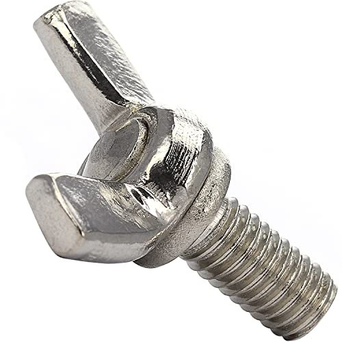 OPIOL QUALITY® Flügelschrauben DIN 316 M6x30 mm aus Edelstahl A2 V2A (20 Stück) Amerikanische Form Flügelschraube Flügel Schraube Gewindeschrauben