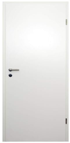 HORI® Zimmertür Komplettset mit Zarge und Türdrücker I Innentür CPL Weiß I Höhe 198,5 cm I Anschlag, Breite und Wandstärke wählbar I DIN rechts I 1985 x 735 x 100 mm