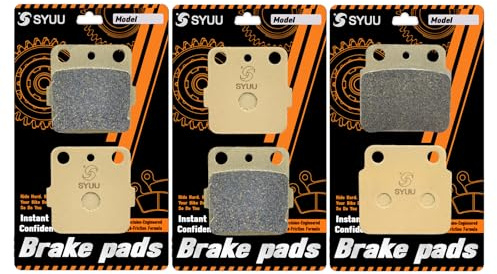 S SYUU motocicletas pastillas de freno delanteras y traseras de fibra de cobre Compatible con Suzuki LTZ 400 LT-Z 400 K3 K4 K5 K6 K7 K8 K9 L0 L1 2003-2012 FA084F FA084F FA137R