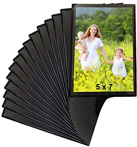 Sooyee Magnet-Bilderrahmen für Kühlschrank, 12,7 x 17,8 cm, 15 Stück