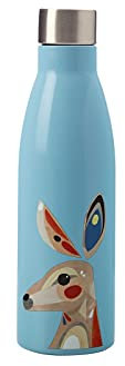 Maxwell & Williams - Bouteille Isotherme en Inox 18/8, Illustration Kangourou, Collection Pete Cromer, 500 ml - Bleu Ciel